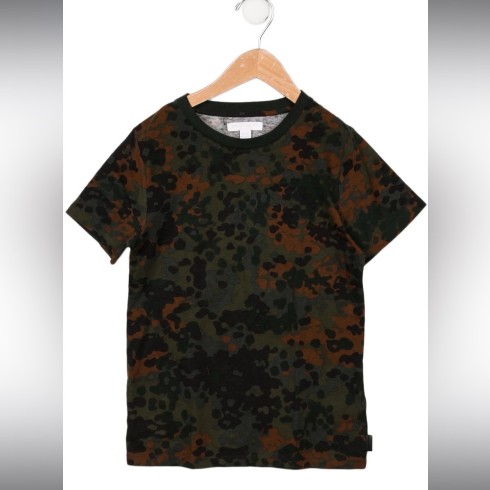 Camo Burberry Boys' Printed Short Sleeve Shirt